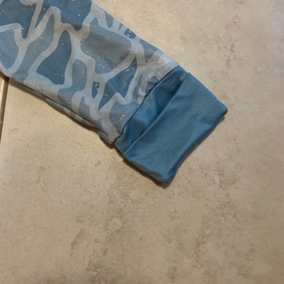 BURLEBO Baby Zip Up Onesie - Seaside Camo Sz 6-12m - Picture 3 of 5